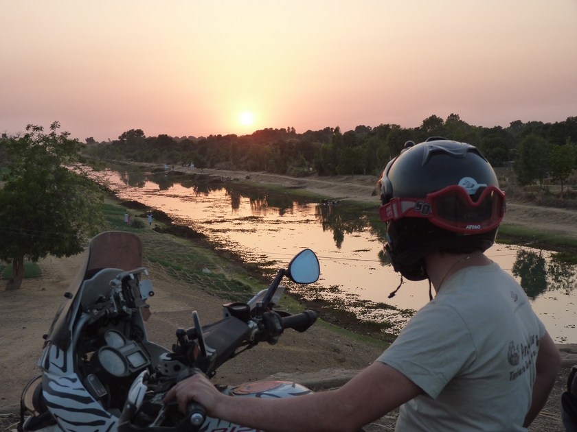 burkina faso-fiume-tramonto