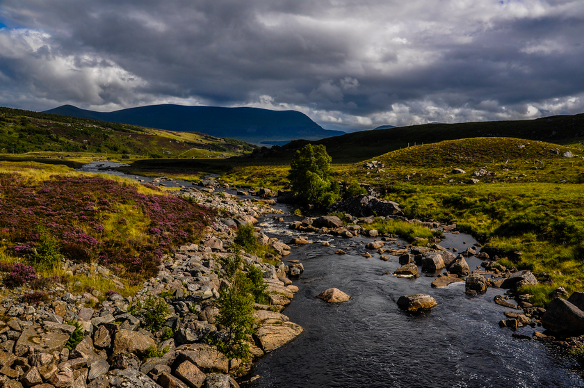 ruscello nelle highlands