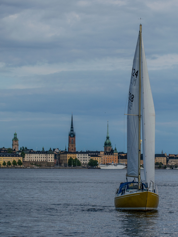 Uno dei tanti scorci visti durante il girovagare tra i canali, per vedere un'altra Stoccolma